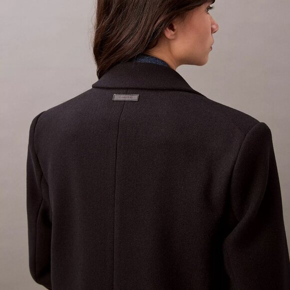 NWT Calvin Klein Tailored Single Breasted Coat S - Picture 4 of 16